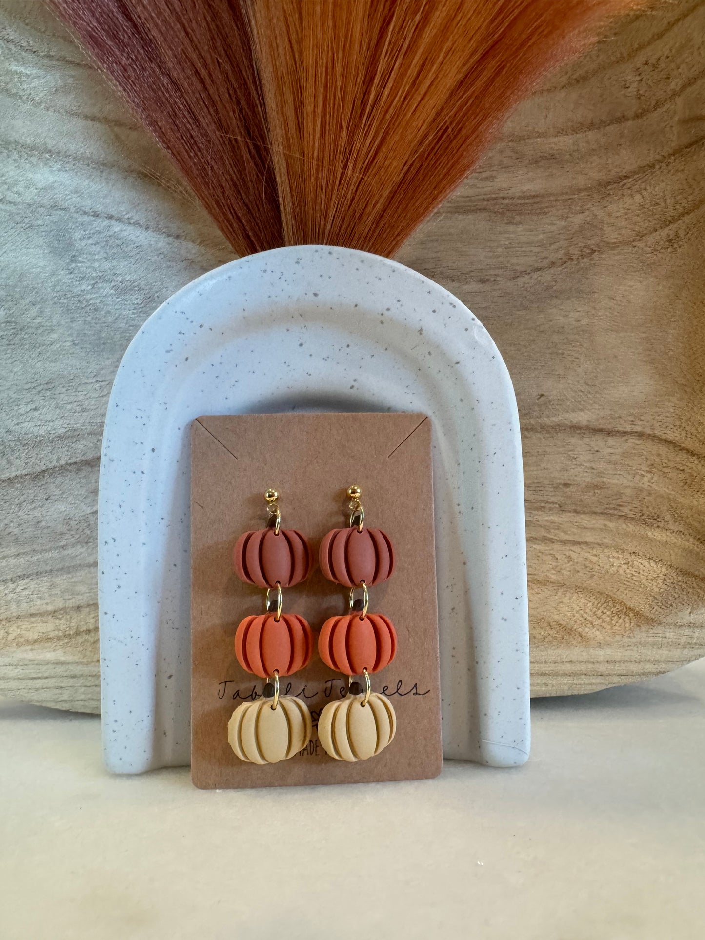 Multi color Pumpkin Dangle